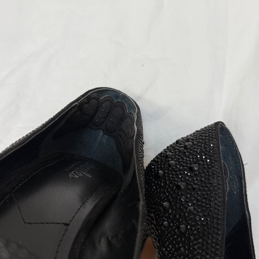 Women’s Charles By Charles David Black Rhinestone Stiletto High Heels. Size 8 - Picture 14 of 15